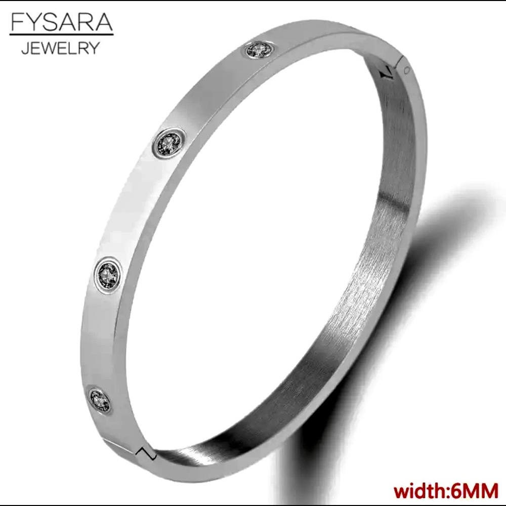 Titanium Steel 6mm Bangle